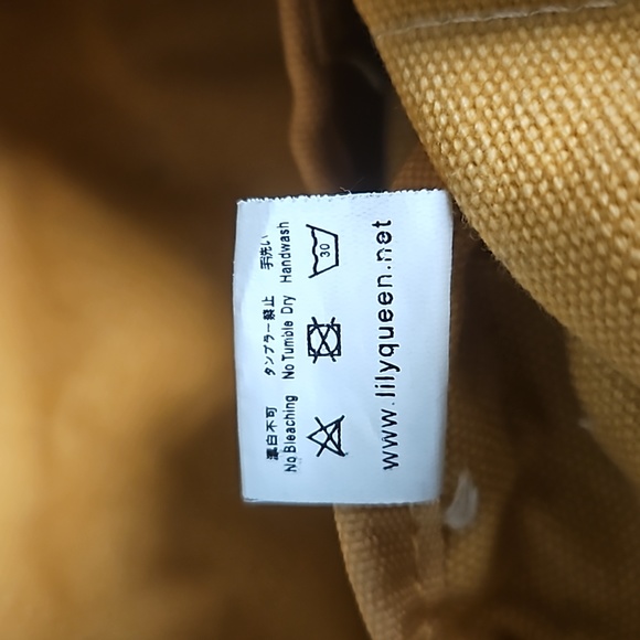 LILY Queen Canvas Market Tote Sunshine yellow- Handbag/Shoulder Bag/Crossbody - Picture 9 of 14